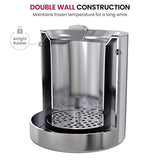 Double-Wall Stainless Steel Insulated Ice Bucket With Lid and Ice Tong [3 Liter]