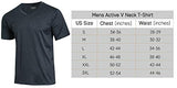 5 Pack:Men's Athletic V Neck T-Shirt Quick Dry Fit Dri-Fit Short Sleeve