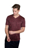 5 Pack:Men's Athletic V Neck T-Shirt Quick Dry Fit Dri-Fit Short Sleeve