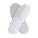 World Amenities | 10 Pairs | Premium Spa Slippers Bulk Unisex | Open Toe, Individually Wrapped | Hotel Slippers Travel Amenities Ultra Soft, Disposable Guest Slippers - White