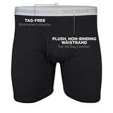 Gildan Men's Regular Leg Boxer Brief Multipack, Black (5 Pack), Small