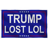 Trump Lost Flag 3x5 - Trump Lost Lol Flag Outdoor Indoor- Double Stitched- Polyester