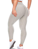 TSUTAYA Women's High Waist Scrunch Butt Leggings Textured Sexy Gym Sports Yoga