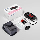 Fingertip Pulse Oximeter, Blood Oxygen Saturation Monitor with Alarming Beep