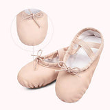 STELLE Girls Ballet Dance Shoes Slippers for Kids Toddler (Ballet Pink New, 5MT)