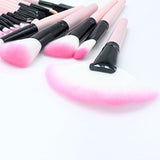 32pcs Makeup Brushes Set Professional Cosmetic Foundation Powder Eyeshadow Brush Kit with Bag (Pink)