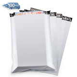 Metronic 100 Pcs 12 x 15.5 White Poly Mailer Envelopes Shipping Bags