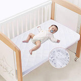 Waterproof Fitted Crib Mattress Pad and Toddler Crib Mattress Protective Baby Crib