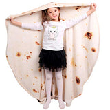 mermaker Burritos Tortilla Blanket 2.0 Double Sided 47 inches for Adult and Kids