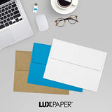 LUXPaper A7 Invitation Envelopes for 5 x 7 Cards in 80 lb. Bright White