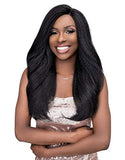 Janet Collection Synthetic Natural Me Lite Deep Part TAMILA HD Lace Wig (1B)