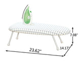 STORAGE MANIAC Tabletop Ironing Board with Folding Legs, Extra Wide Countertop