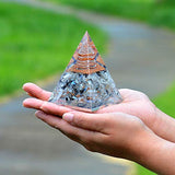 New Inspirational Orgonite Pyramid for Success | Rainbow Moonstone Orgone Pyramid