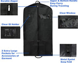 Simple Houseware 43-Inch Heavy Duty Garment Bag w/Pocket for Dresses, Coats