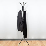 Mind Reader COATRACK11 Standing Metal Coat Rack Hat Hanger 11 Hook for Jacket