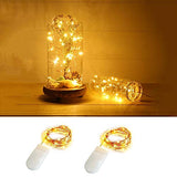 ANJAYLIA Fairy String Lights 2 Pack 10ft 30LED Firefly Lights Battery Operated Silver