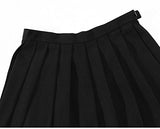 Beautifulfashionlife Girl's Solid Pleated High Waist Cosplay Skirts(XS,Black)