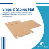 White Cardboard Shipping Box - Pack of 25, 6 x 4 x 3 Inches, White