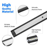 LED Under Cabinet Lighting, Under Counter Lighting with 33 LEDs and Touch