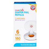 Munchkin Arm and Hammer Diaper Pail Snap, Seal and Toss Refill Bags