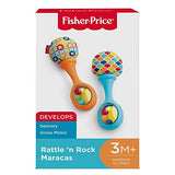 Fisher-Price Rattle 'n Rock Maracas, Blue/Orange [Amazon Exclusive]