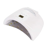 48W Nail Dryer Lamp, Cordless Rechargeable Led UV Light Manicure Art Tool with 30s 60s 90s Time Setting Function for Gels Polish(White)