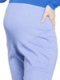 Cherokee Workwear Professionals Maternity Straight Leg Scrub Pant, XXS, Ciel Blue