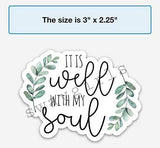 It is well sticker | Religious decals | Christian faith stickers | Bible verse quote decals