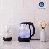 COMFEE' Glass Electric Tea Kettle & Hot Water Boiler(BPA-Free), 1.7L, Cordless with LED