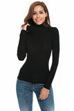 Womens Long Sleeve Mock Turtleneck Stretch Fitted Underscrubs