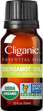 Cliganic Organic Bergamot Essential Oil, 100% Pure Natural for Aromatherapy | Non-GMO