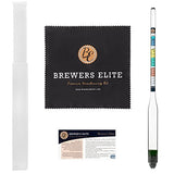 Brewer's Elite Hydrometer - for Home Brew Beer, Wine, Mead and Kombucha