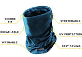 Copper Fit unisex adult Guardwell Face Cover and Neck Gaiter, Blue, US