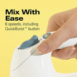 Hamilton Beach 6-Speed Electric Hand Mixer, Beaters and Whisk, with Snap-On Storage