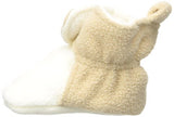 Luvable Friends Unisex Baby Cozy Fleece Booties, Cream Tan, 0-6 Months US
