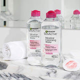 Garnier SkinActive Micellar Cleansing Water, For All Skin Types, 13.5 Fl Oz