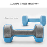 Set of 2 Neoprene Dumbbell Hand Weights, Anti-slip, Anti-roll