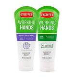 O'Keeffe's Working Hands Hand Cream, 3 Oz Tube and Night Treatment Hand Cream