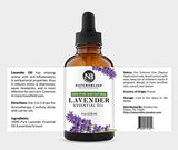 NaturoBliss Lavender Essential Oil, 100% Pure Therapeutic Grade, Premium Quality