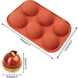 2 Pack 6 Holes Silicone Mold For Chocolate, Cake, Jelly, Pudding, Handmade Soap