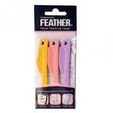 FEATHER Flamingo facial touch-up razor RFLS-P (5 PACKS - 15 Razors)