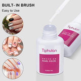 Brush on Nail Glue for Broken Nails - Nail Glue for Acrylic Nails & Press on Nail