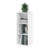 Furinno 3-Tier Open Shelf Bookcase, White