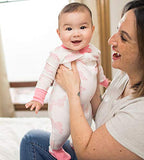 Burt's Bees Baby, Baby Girls,Sleeper Pajamas, Zip Front Non-Slip Footed Sleeper PJs