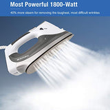 BEAUTURAL 1800-Watt Steam Iron with Digital LCD Screen, Double-Layer