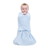 HALO Sleepsack Micro-Fleece Swaddle, Baby Blue, Newborn