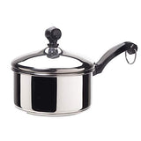 Farberware Classic Stainless Steel Sauce Pan/Saucepan with Lid, 1 Quart, Silver,50000