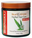 Silk & Stone Bhringraj Powder for Hair- 100g. Strengthens Hair, Protects from Breakage, Healthy, 100% Natural.