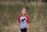 7 ate 9 Apparel Kids Dinosaur Happy Valentine's Day 6 Months Red Raglan