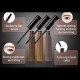 (2 pc/set) Makeup Peel-off Eyebrow Gel Tattoo Waterproof Long Lasting Eyebrow Color Beauty. (Dark Brown)